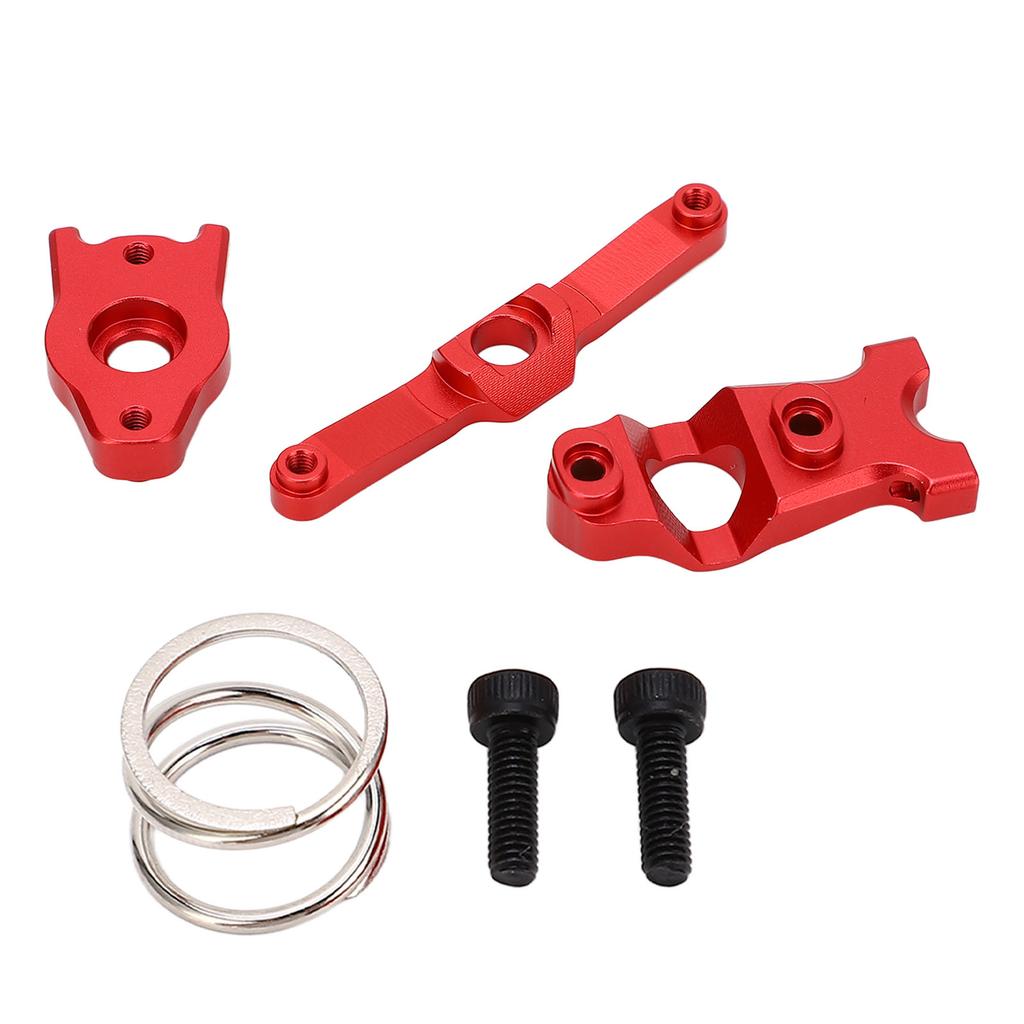 RC Steering Assembly Aluminum Alloy Upgrade Parts for Traxxas E Revo VXL Summit 116 RC Cars Red