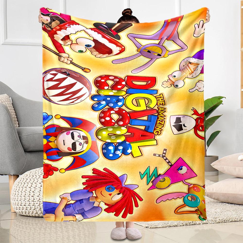 Digital Circus9 Blankets Are Suitable for Living Rooms,making Them an Ideal Choice for Outdoor Travel and Gifts.