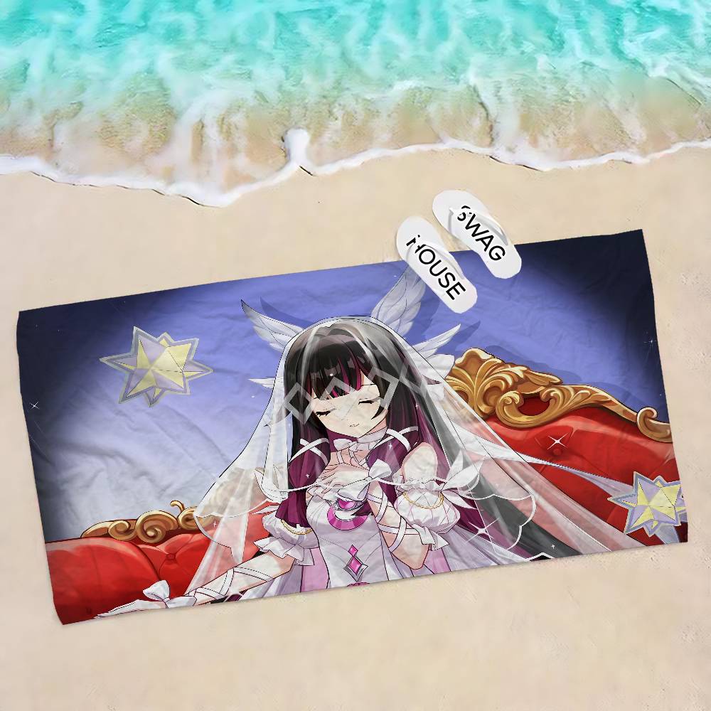 Genshin Impact Columbina Big Microfiber Beach Towels Quick Dry Towel Sand Beach Towels Pool Towel for Travel Swim Pool Yoga