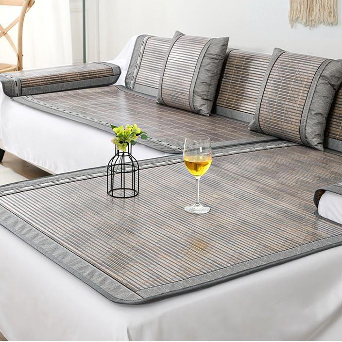 Bamboo Mat Sofa Cushion Summer And Summer Non-Slip Sofa Cover New Universal Rattan Bamboo Mat Seat Cushion Cover Cloth Towel