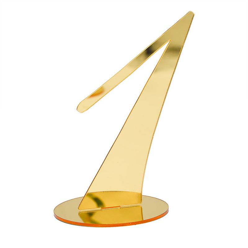 1PC Acrylic Weddings Number Holders Stylish Table Decor Sturdy Construction Elegant With Stand Parties