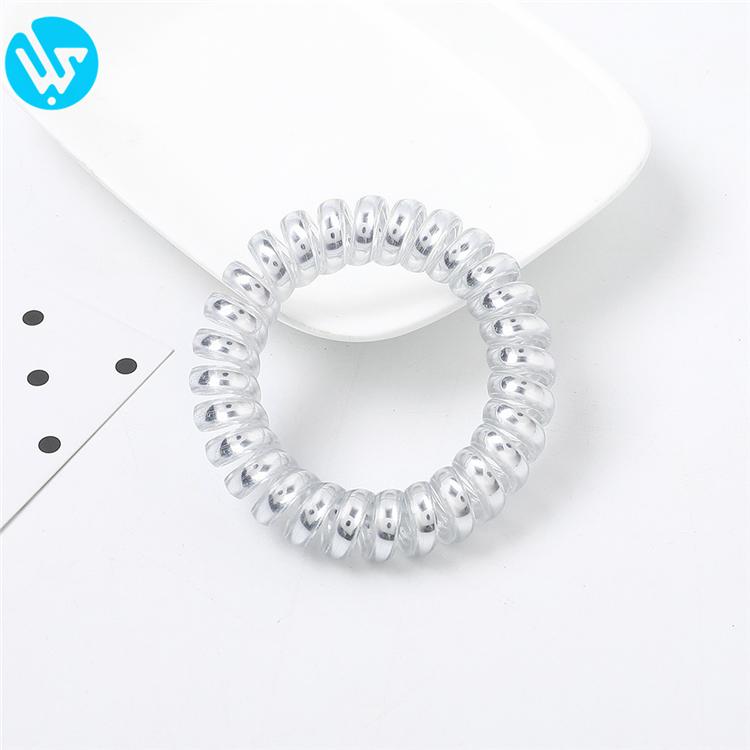 5.5CM Metal Color Phone Cord Wire Headband Premium Phone Cord for Convenient Access серебряный