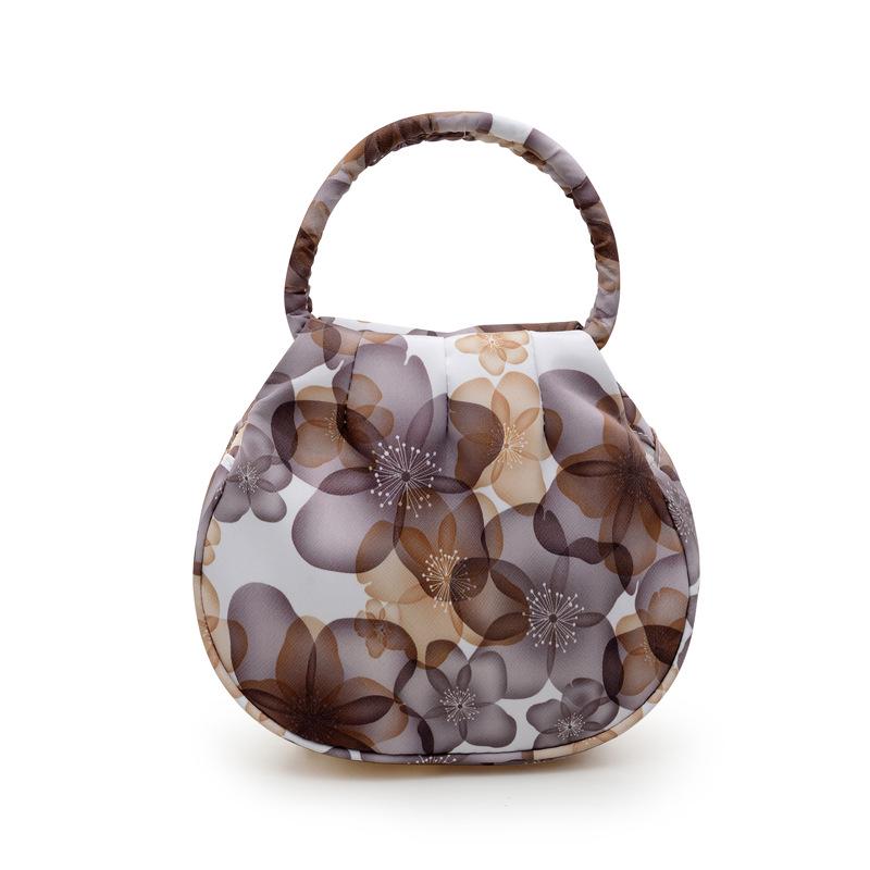 2025 Women's Mini Round Handbag - Flower Design, Casual Outing Coin Purse & Mobile Phone Bag
