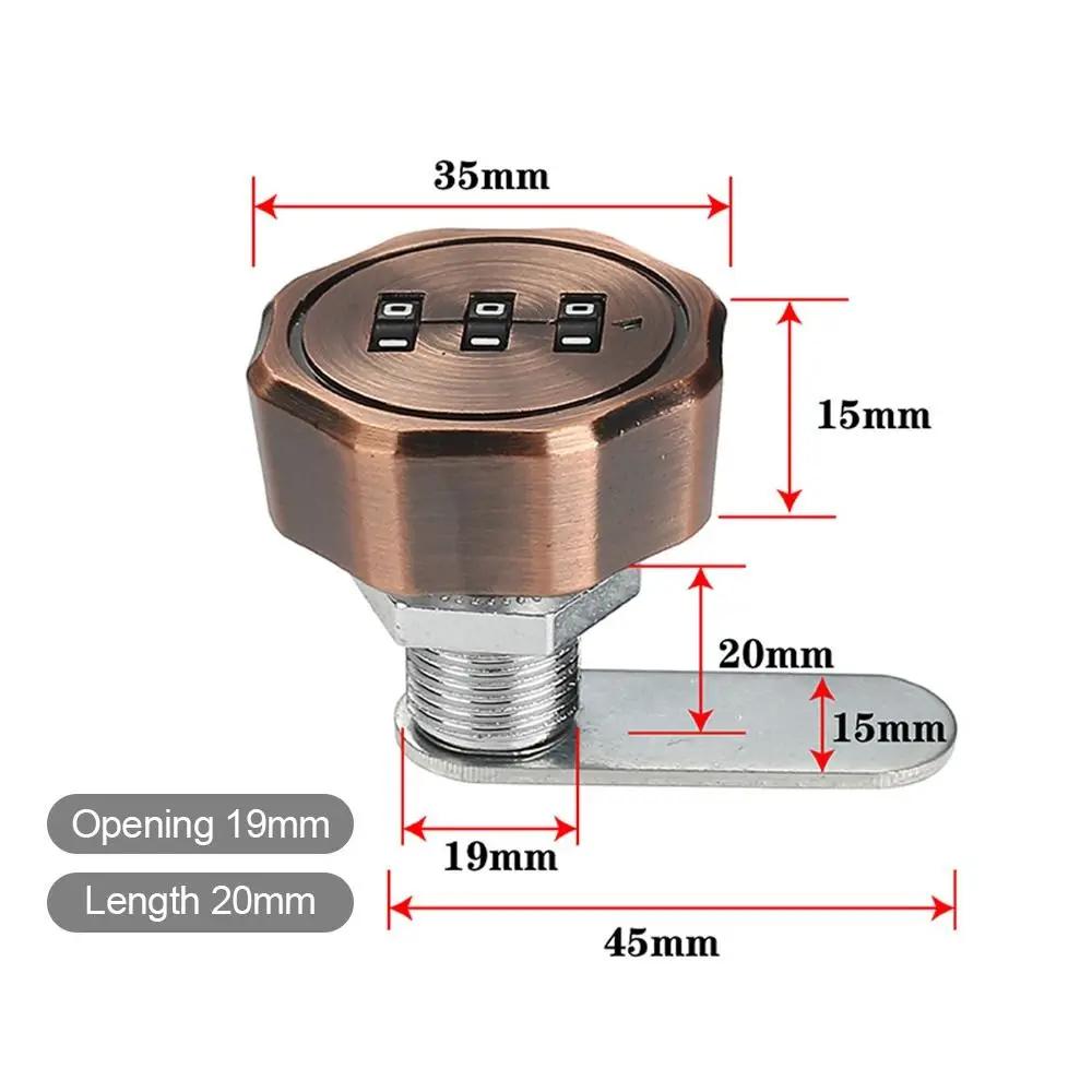 Password Locker Cabinet Mailbox Password Locker 3 Digital Code Combination Lock Cupboard Drawer