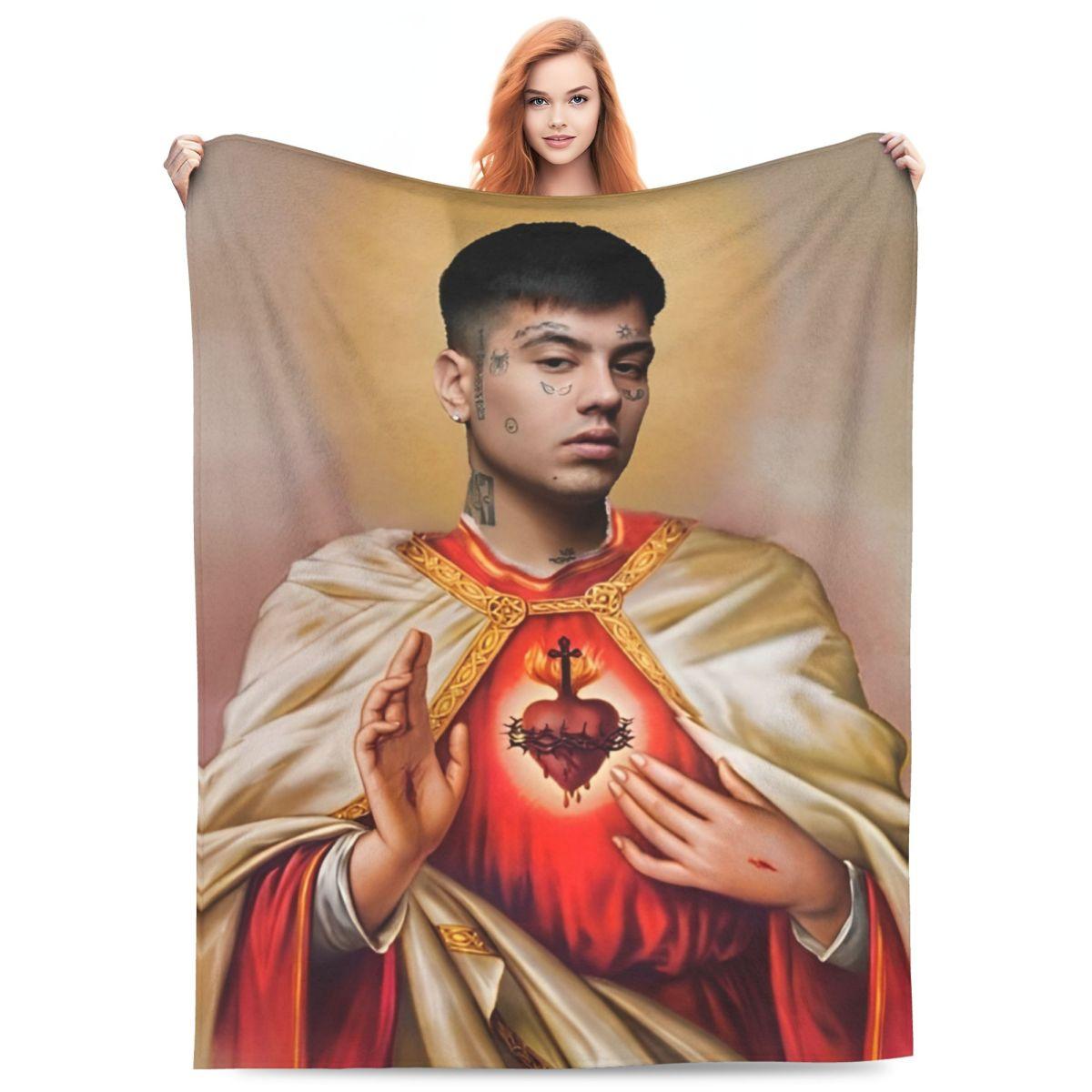 DUKI Rock Singer Blanket Fleece Novelty Soft Throw Blankets for Home Winter 75X95CM