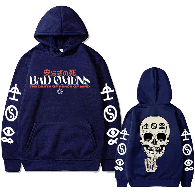 Bad Omens Band Song Like A Vliiain Double Sided Print Hoodie Sweatshirts Women Casual Streetwear Pullovers Sudaderas