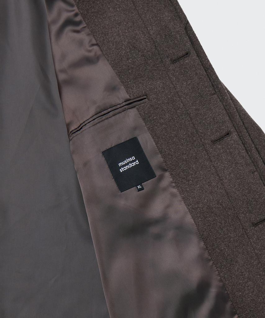Musinsa Standard Daily Balmacaan Coat [Heather Brown]