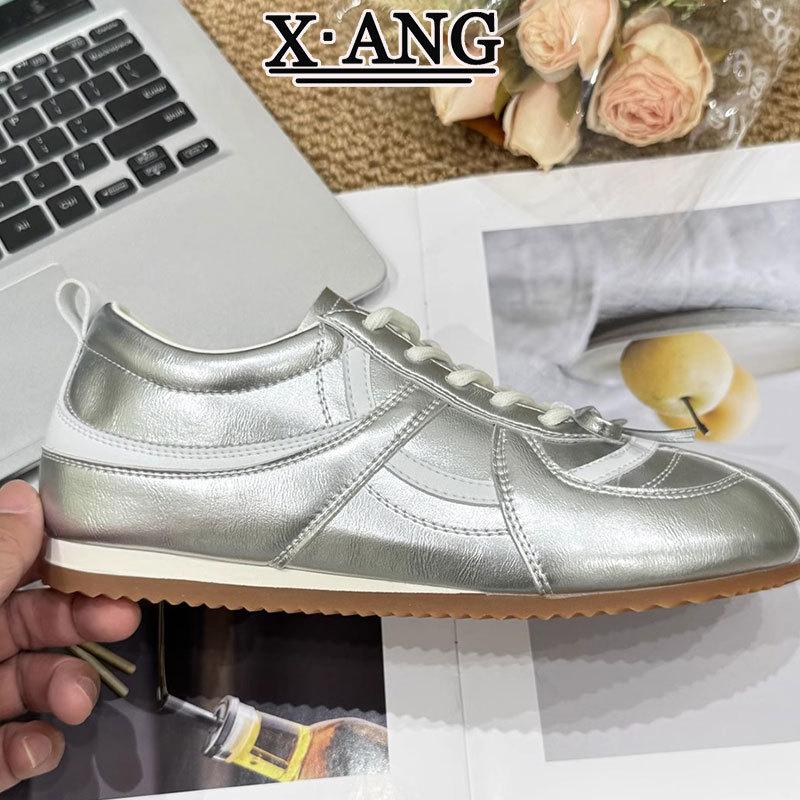 

Leather inner height increase German training shoes women s 2025 autumn new versatile soft-soled Forrest Gump shoes children s casual sports shoes 35