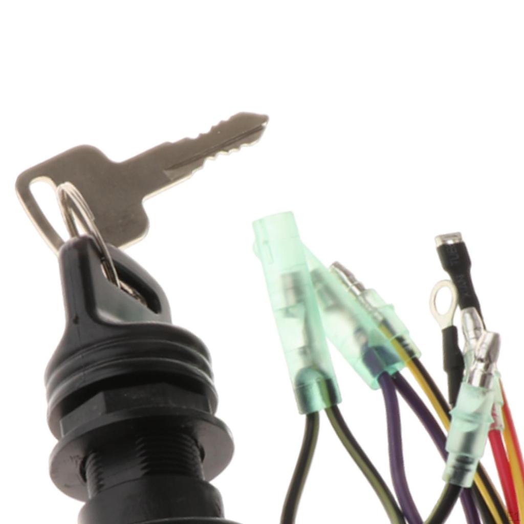 Boat Ignition Key Switch Assembly Accessories Easy To Install Lock on/Off for