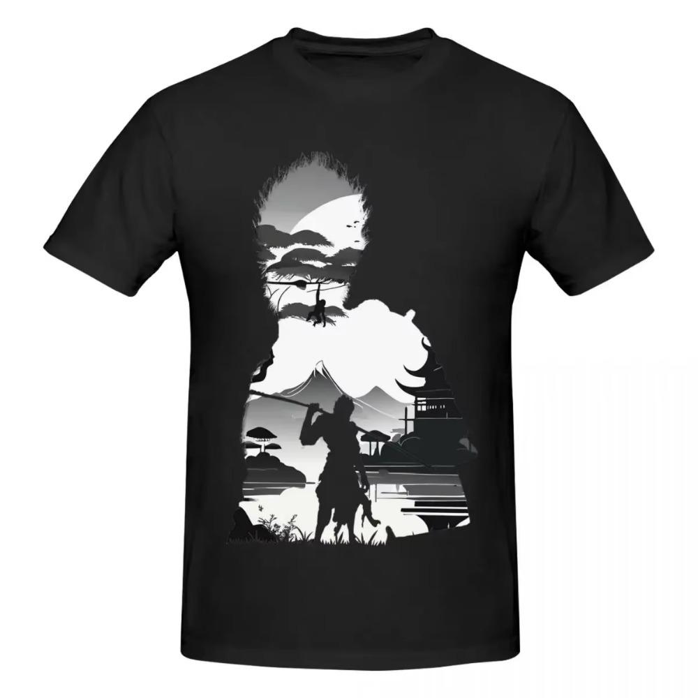 Black Myth Wukong Monkey King Graphic T Shirts for Men Hot Online Game Tees Accessories Mythology Game T-shirt Printed Tops