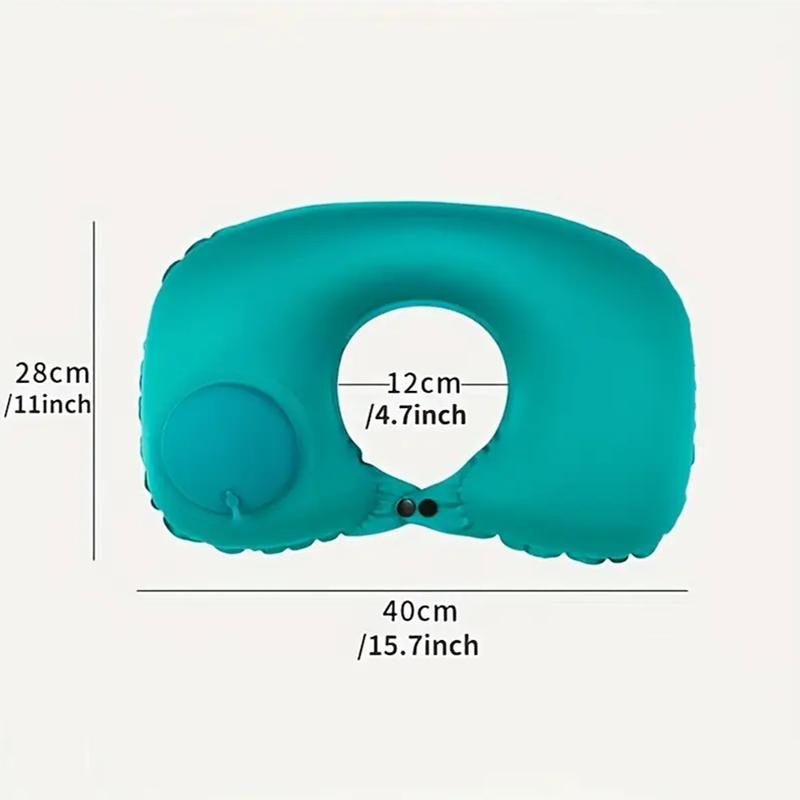 Portable Inflatable Pillow Travel Neck Pillow Press Inflatable U-Shaped Pillow