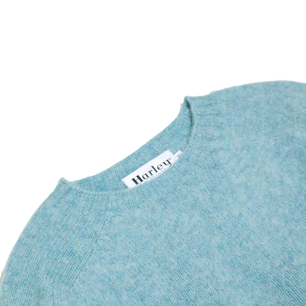 Halliobeuseukoteullaendeu Shaggy Dog Crew Neck Sweater - Duck Egg