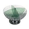 Transparent Light Luxurys Fruit Plate Large Capacity Snack Nuts Storage Box For Living Room