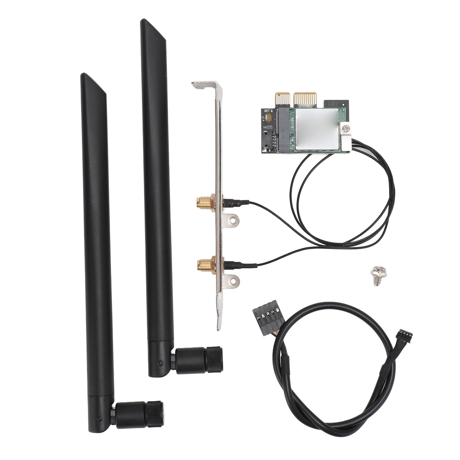 

5G Network Card 2.4G 5G 867Mbps Dual Band PCIEx1 Interface BT4.0 Plug and Play PCIe WiFi Adapter
