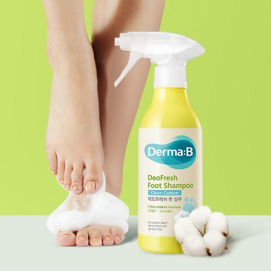 Derma B Deo Fresh Foot Shampoo 400ml (Choose 1 of 3 types: Cool Lime/Clean Cotton/Forest)