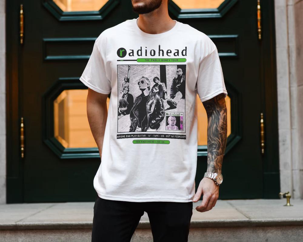 Radiohead The Pablo Honey Tour Unisex Heavy Cotton Tee  Vintage Music Shirt Unisex T-Shirt XL