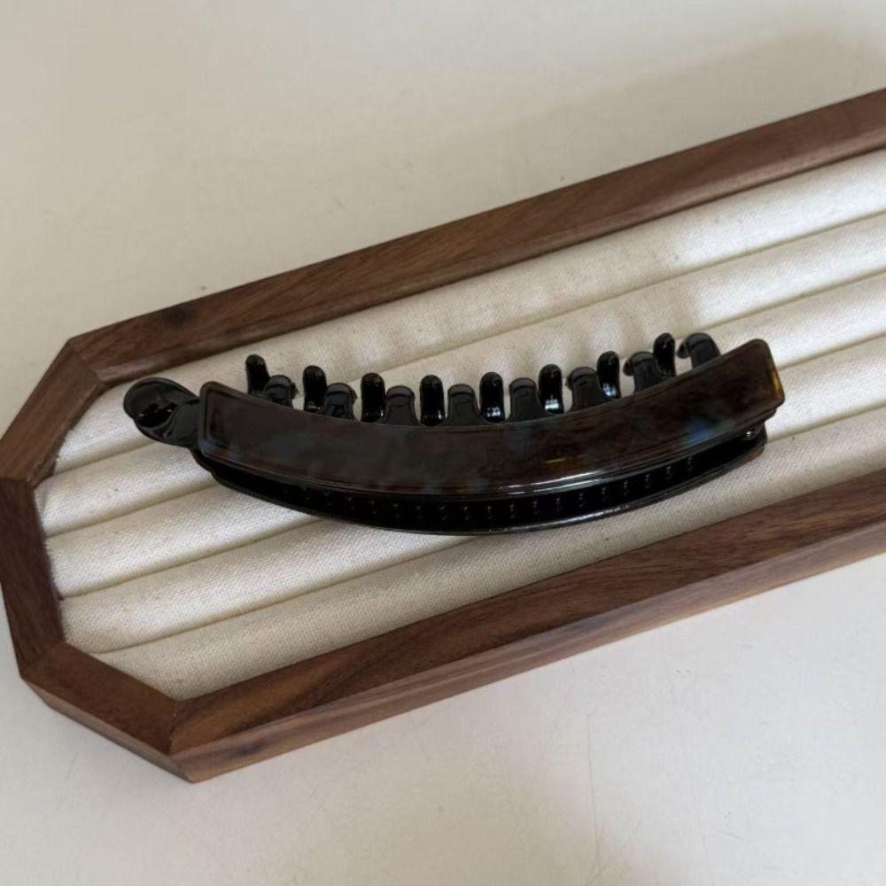 Acetic Acid Leopard Print Hair Clip Geometric Vertical Clip Creative Hairpin  Girl