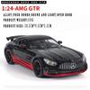 1/24 Scale Benz Gtr Sports Alloy Car Model Metal Children Diecast Toy Car Modification Simulation Sound & Light Gift for Boy