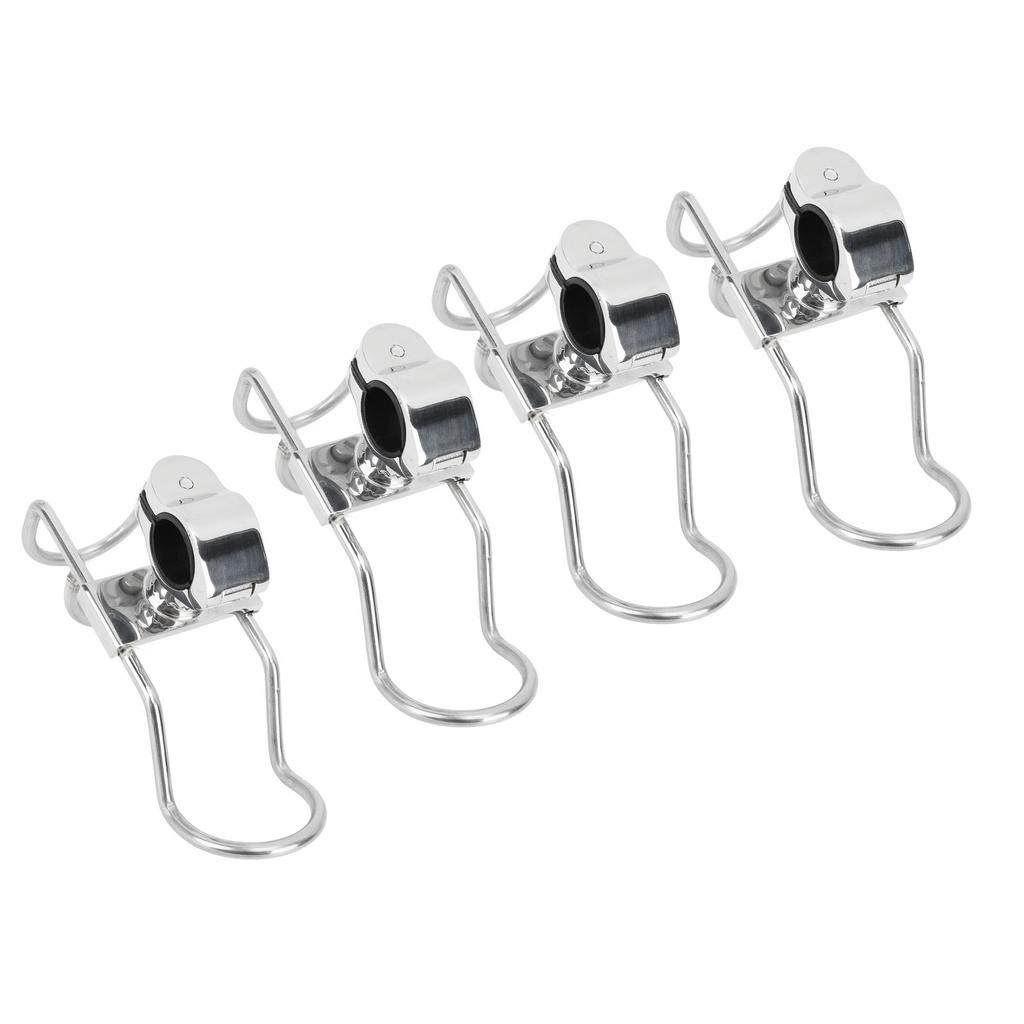 4 Stück Angelrutenhalter für Boote Edelstahl 316 25mm Rostfrei Hohe Festigkeit für Marineyachten