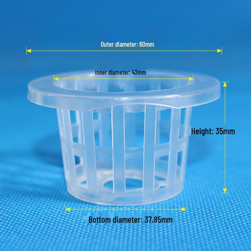 Blue Hydroponic Vegetable Planting Basket with Root Holder - No. 45 35 Soilless Cultivation Cup