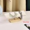 T-Shaped Bracelet Watch Display Rack Wooden Base PU Leather Jewelry Organizer for Retail Store Home Storage