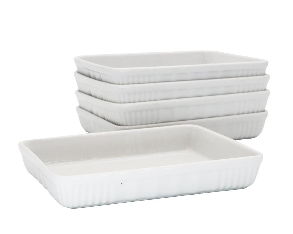 Castle Enterprises [Rectangular Baker, 21cm, Set of 5] Professional Series, Recommended for Lasagna
