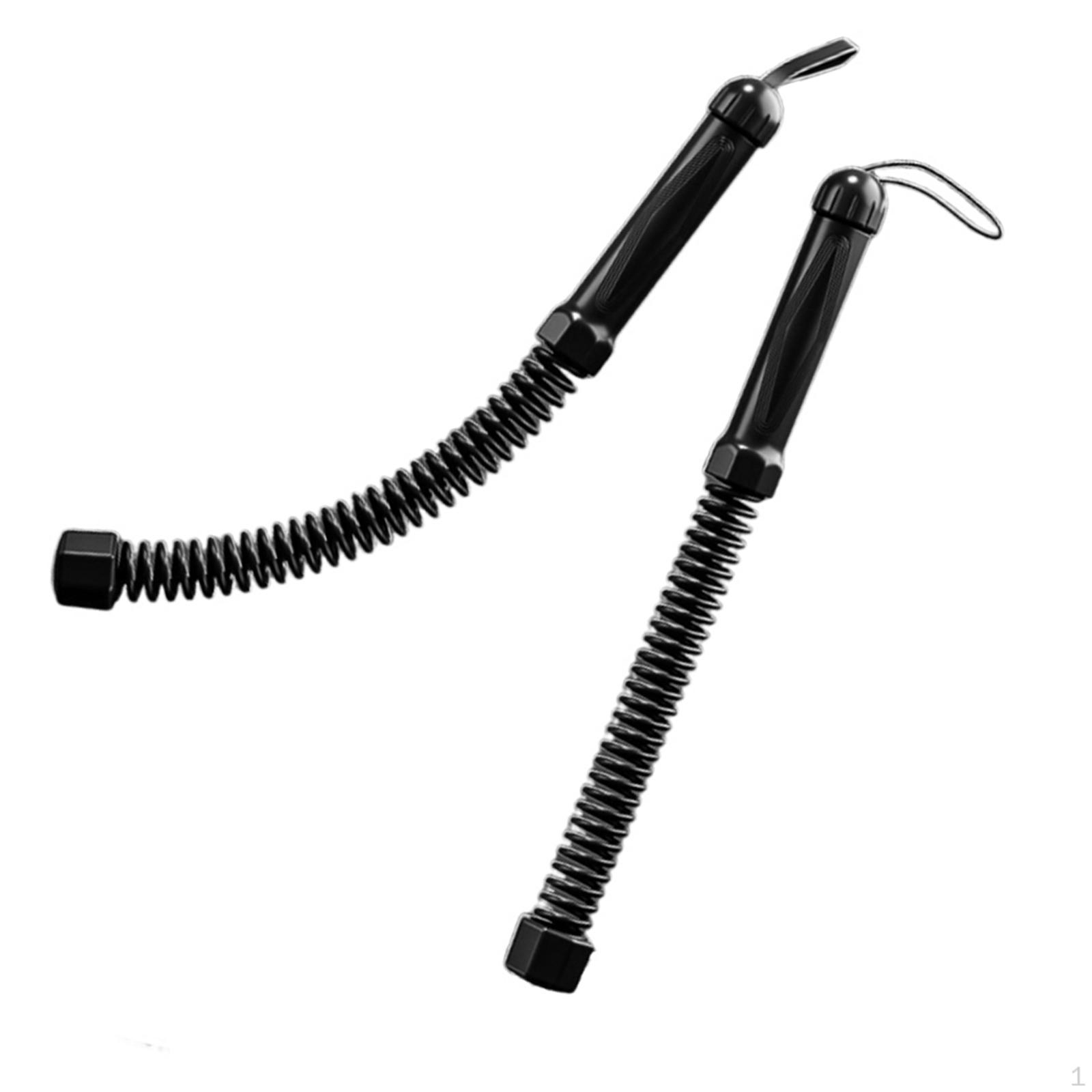 

2x Battle Ropes Портативные фитнес-шнуры для домашнего спортзала Тренировки Наращивание мышечной массы чёрный