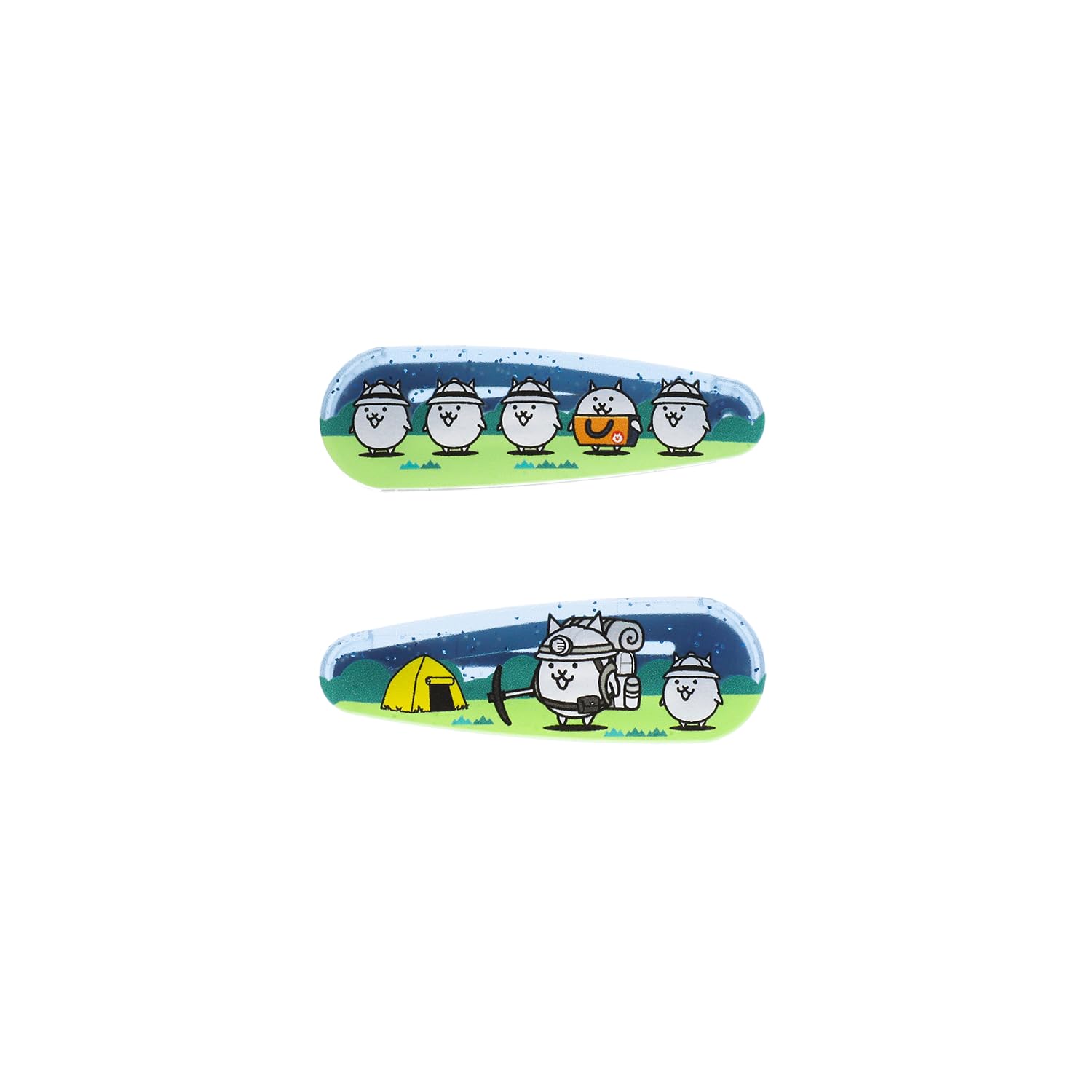 

Nyanko Daishouten Original Sparkly Snap Pin Gamatoto Explorers Cat Clerk The Battle Cats &