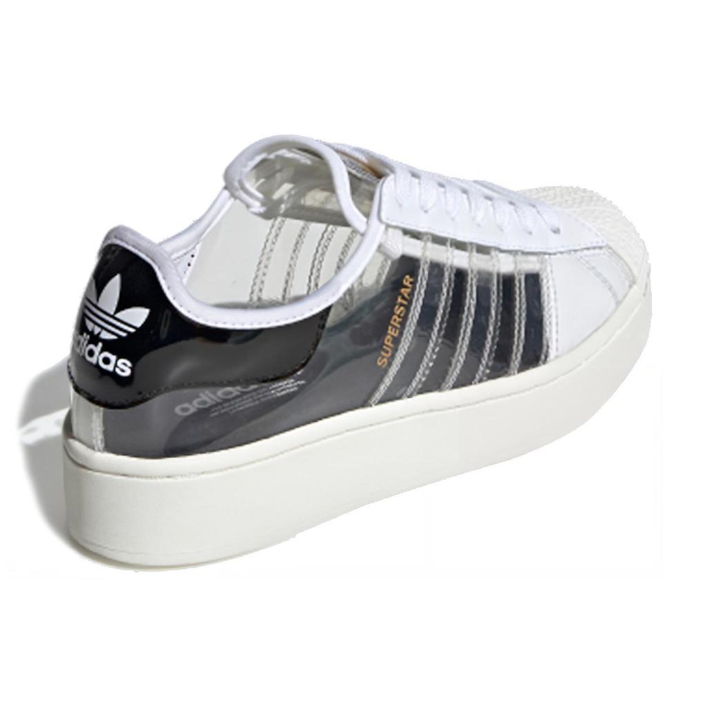 adidas Originals Superstar Serie Gedurfde Transparante Dikke Zool Lage Top Skate Schoenen Dames Sneakers Ivoor-Wit FV3361
