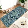 Islamic style intricate star-shaped soft carpet, suitable for living room, bedside, bedroom,vintage floor mat, entrance door mat