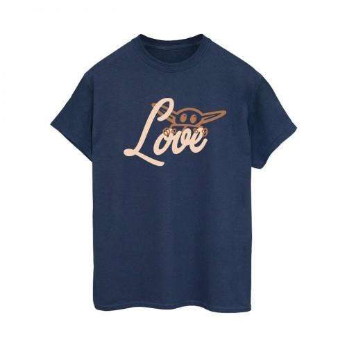 STAR WARS Womens/Ladies Grogu Love Cotton Boyfriend T-Shirt