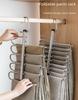 Telescopic Foldable Multi-Layer Trouser Rack Hanger – Magic Wardrobe Storage Clip