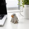 Halloween Decoration Resin Rubber Duck Cute Decor with Big Eyes & Orange Beak Party Duck Fade-Resistant for Indoor Outdoor Desktop Garden