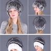 Autumn and Winter Women's Rabbit Hair Hat Fur Hat Fashion Imitation Fox Hair Warm Knit Woolen Hat