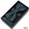 Classic Bowtie Bow Ties for Mens Butterfly Bowknot Pocket Square Cufflinks Suit Set Bussiness Accessories