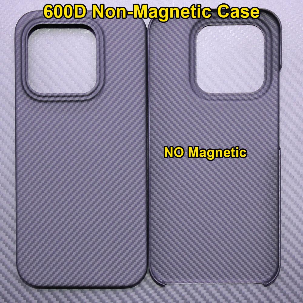 600D Real-thin Carbon Fiber Phone Case for Xiaomi 17 Case Aramid Fiber Fabric Thinhard Magnetic Balck Slim Light Red Case
