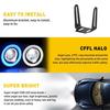 2X 2.5 Inch Round Fog LED Light Driving Spot Lamp W/ White Angle Eyes Halo Ring