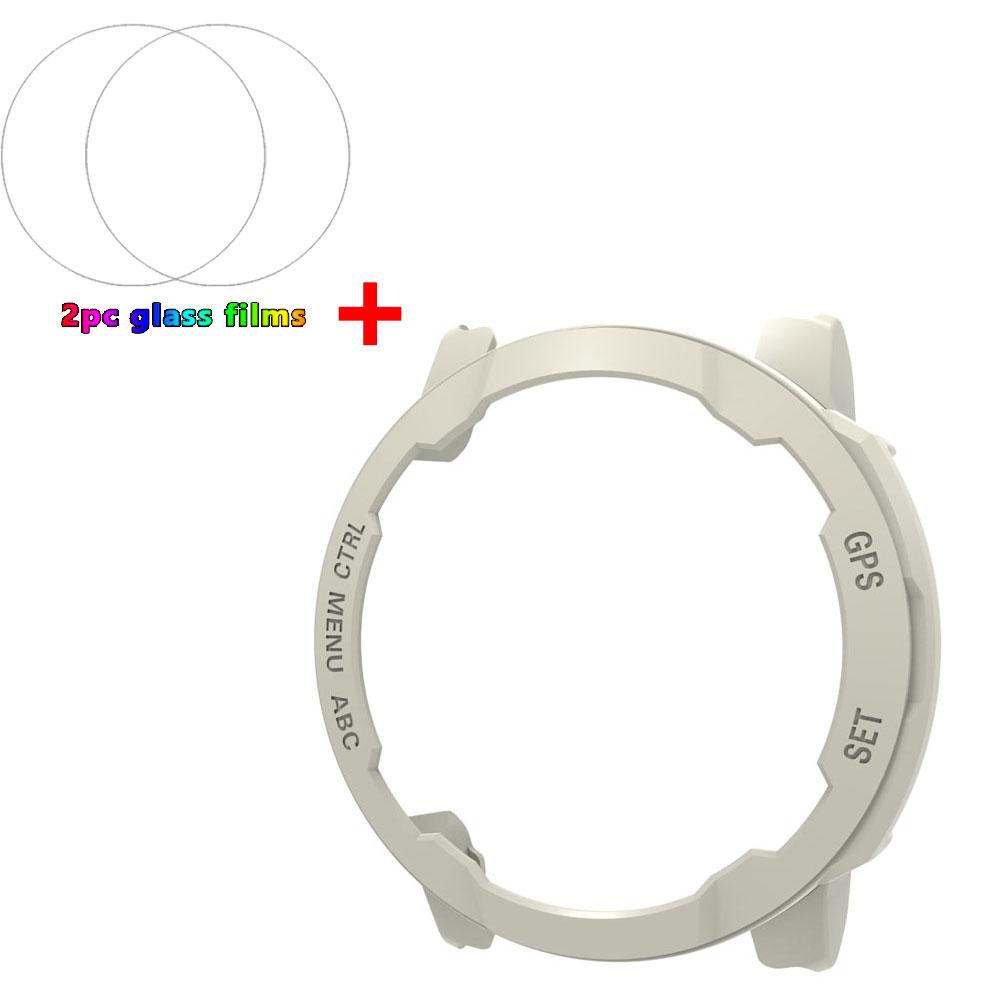 

Shell PC Case Protection + Glass Film For Garmin Instinct 2/2S Smart Watch Cover Cases Protective Bumper Sport Screen Protector for Instinct 2