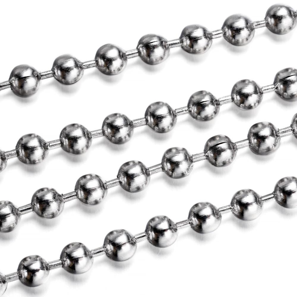 5m/lot 1.2mm-4.0mm Never Fade Stainless Steel Multi Styles Necklace Extender Chains For DIY Jewelry Making Findings Accessories