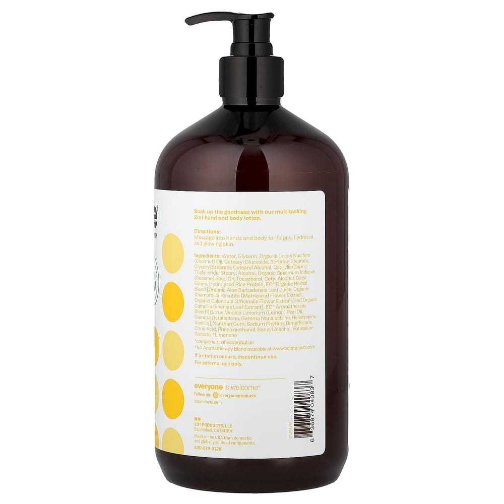 EO Products Everyone Lotion 3-in-1 Coconut + Lemon, 946ml (32 fl oz)