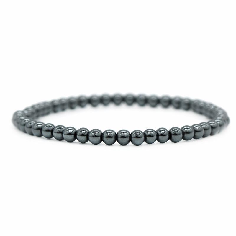 Fresh Style 4MM Agate Tiger's Eye & Volcanic Rock Beaded Bracelet