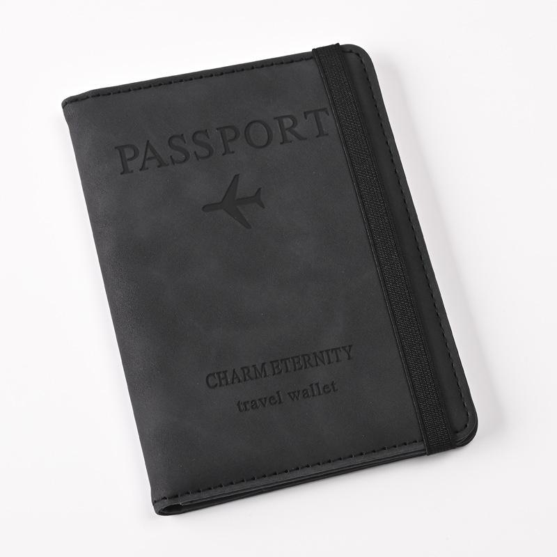2024 RFID Anti-theft Passport & Luggage Tag Set - Multifunctional PU Holder