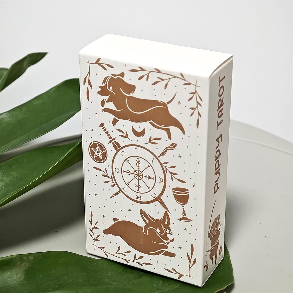 10.3*6cm Puppy Tarot Deck 78 Cute Tarot Cards for Beginners Rider-waite Tarot System Pocket Size Dog Themed Tarot