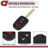 3 Buttons Key Shell Case MLBHLIK6-1T for Honda CR-V 2014-2016 for Honda Fit 2015-2020 Keyless Entry Remote Key Fob Replacement Case