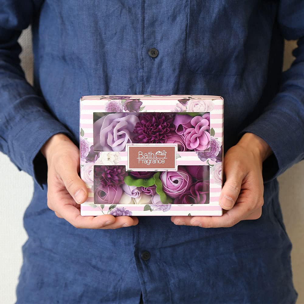 Bath Additive Soap Flower Brillante Purple Q-FLA