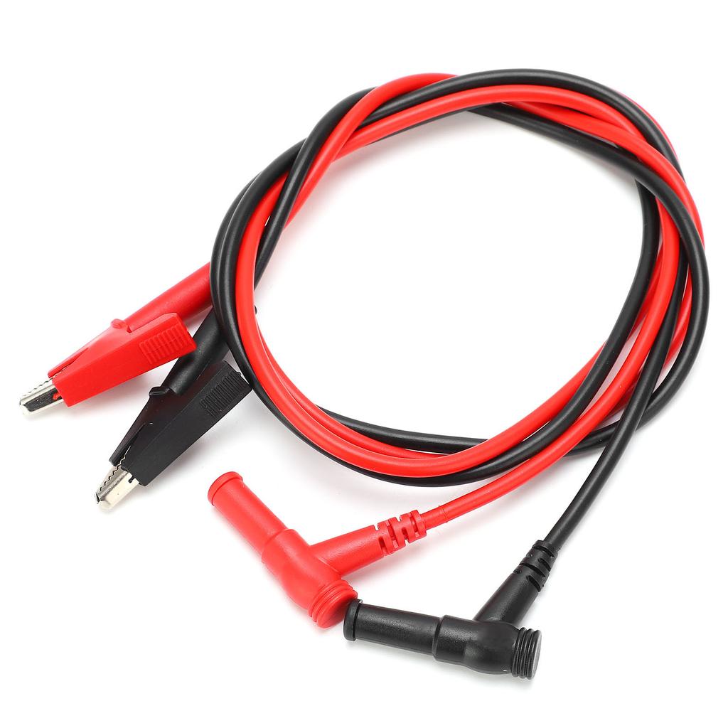 P08 4mm Multimeter Test Line DIY Plug to Clip Testing Cable for Car Diagnosis Testing