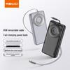 Recci RPB-P72 65W 20000mAh Power Bank with Built-in Type-C Cable