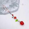 Unique Bag Charm Cute Strawberry Phone Pendant Stylish Keyring Pendant for Key