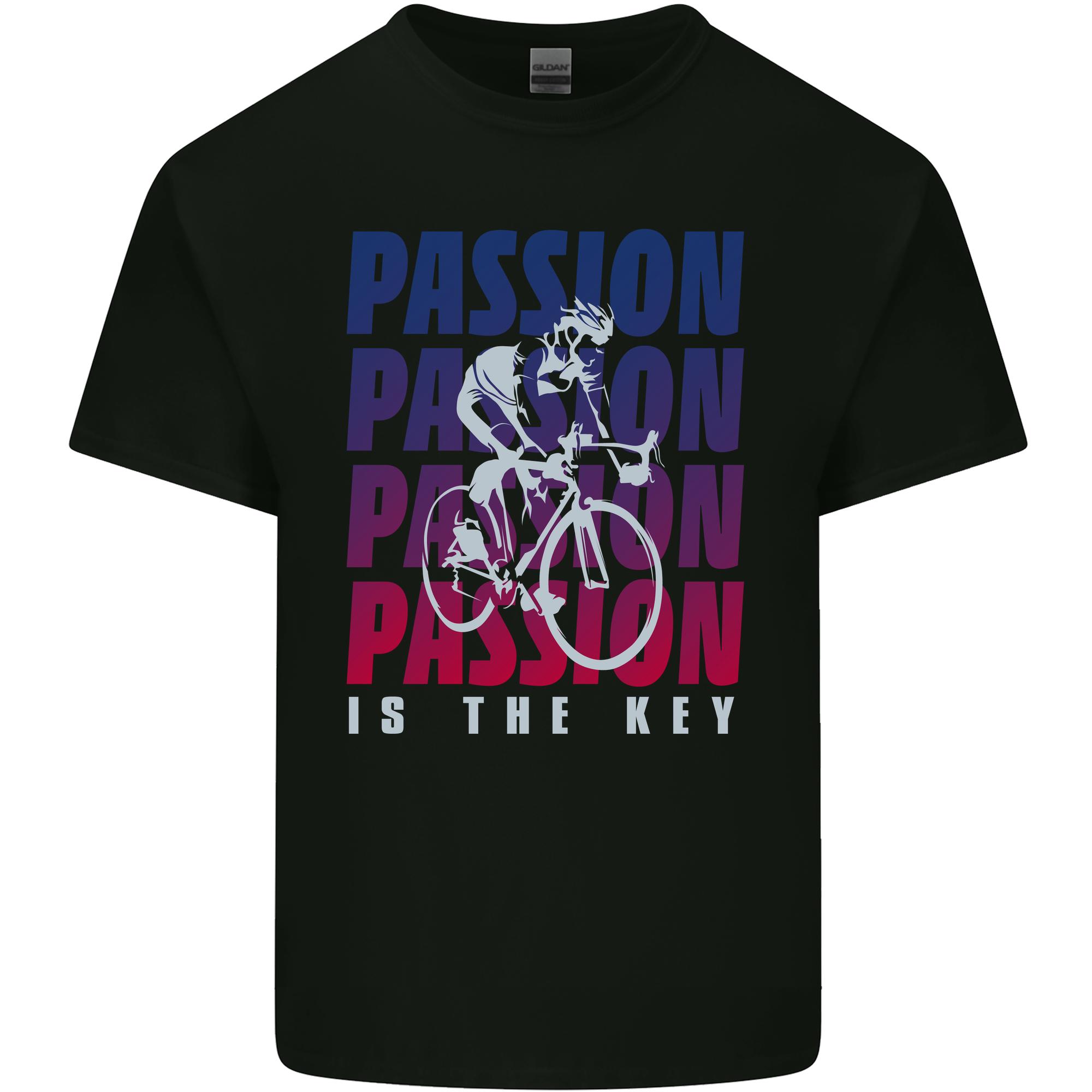 Cycling Passion Is the Key Cyclist Funny Unisexs Light Cotton TShirt S