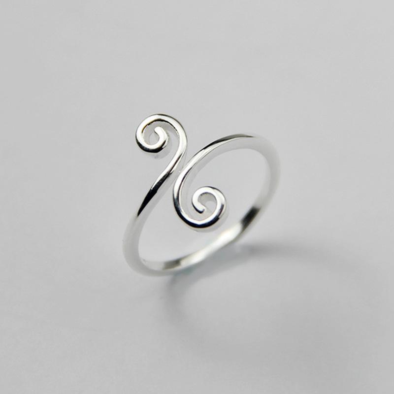 Ring Women's Simple Trend Star Electrocardiogram Love Ring Fashion Irregular Temperament Ins Accessories